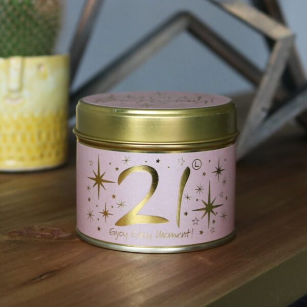 21 birthday scented candle image 2