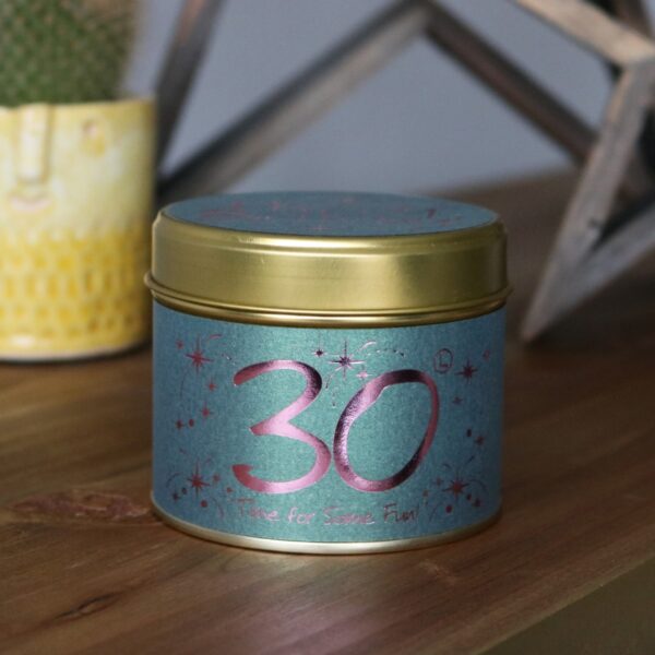 30 birthday scented candle image 2