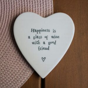 happiness is heart coaster image 1