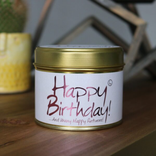 happy birthday scented candle image 2