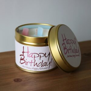 happy birthday scented candle image 1