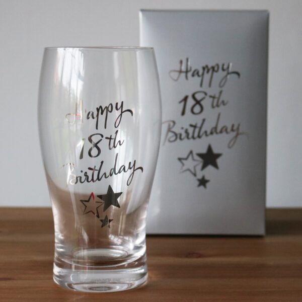 18th boxed pint glass product image 1