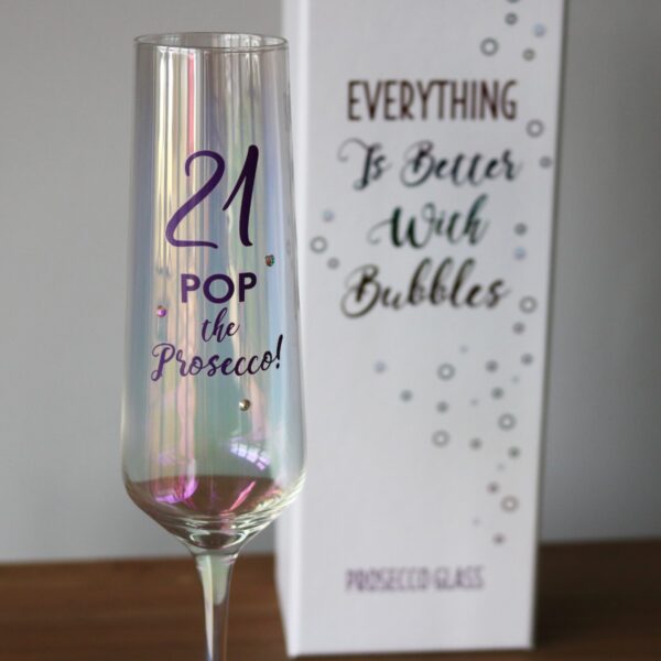21st prosecco glass boxed product image number 2