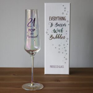 21st prosecco glass boxed product image