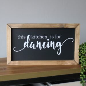 this kitchen is made for dancing wooden sign product image
