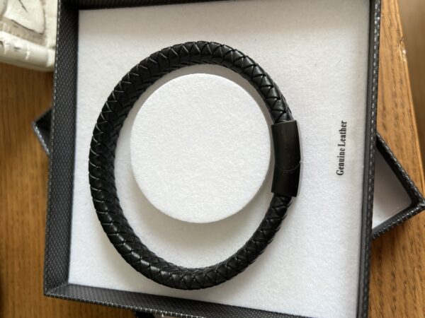 Equilibrium mens leather bracelet main image