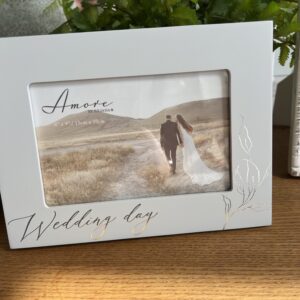 Amore grey wedding day frame main image