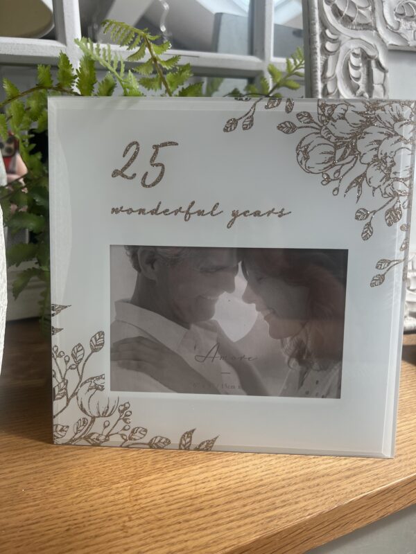 25th anniversary photo frame main image