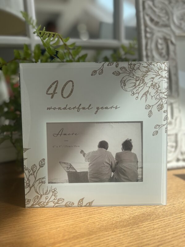 40th anniversary photo frame main image