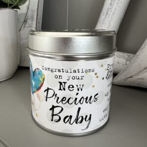 Bks precious New baby candle tin main pic