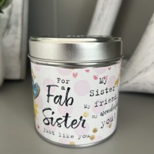 Bks sister candles tin