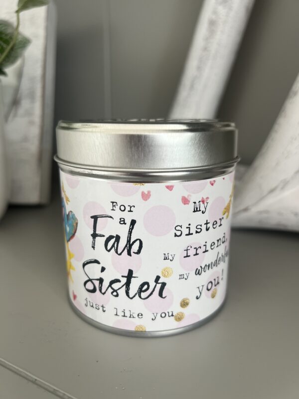 Bks sister candles tin