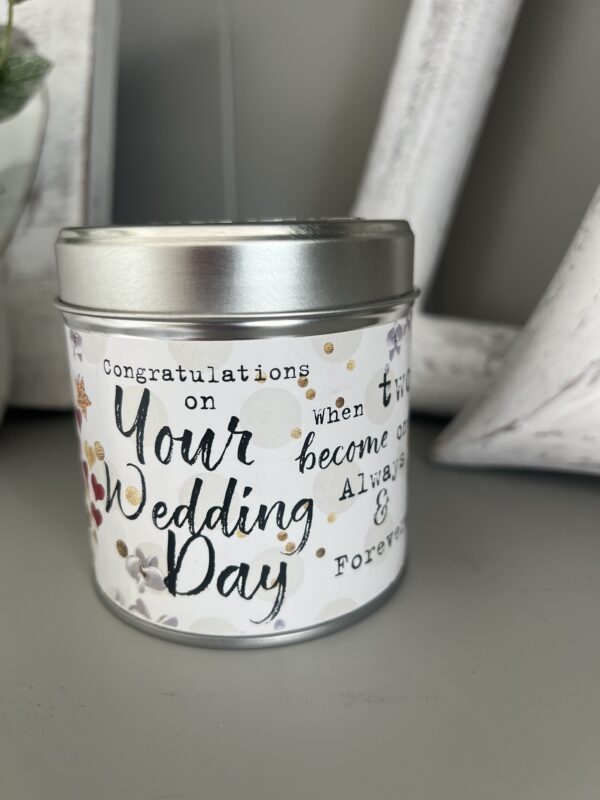 bks wedding day candle tin main pic